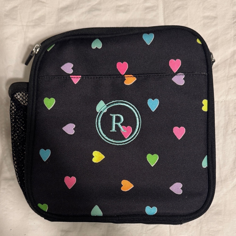Pottery Barn Teen Black Heart Patterned Bag